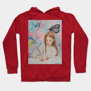 fantasia flores y mariposas Hoodie